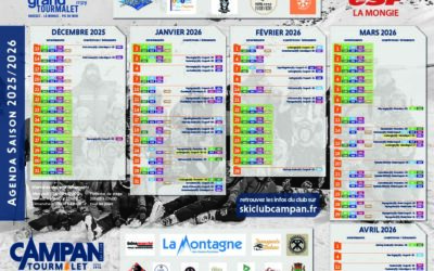 Calendrier saison 2025/2026